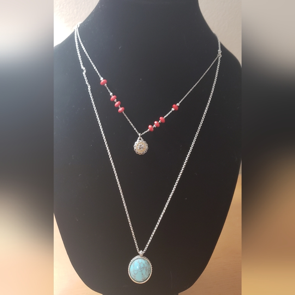 Long double necklace